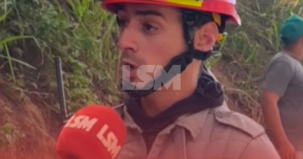 Em entrevista ao LSM, bombeiro civil detalha combate a incêndio em Saquarema